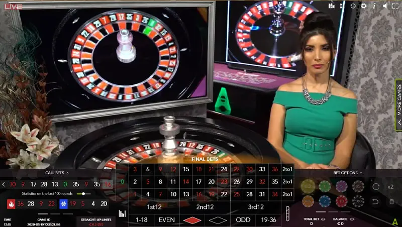 Roulette Trực Tiếp